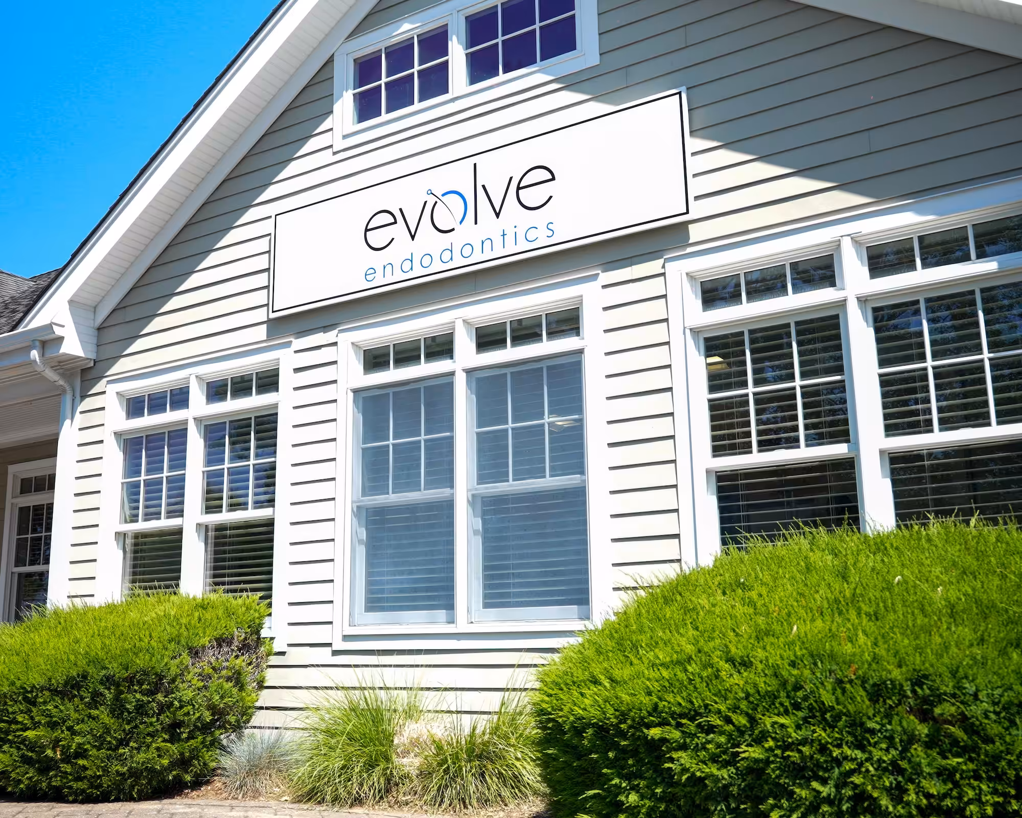 Evolve exterior with sign web